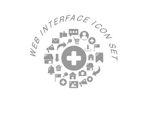 Vector web interface icon set