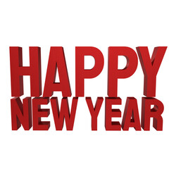 Fototapeta premium The red happy new year png image