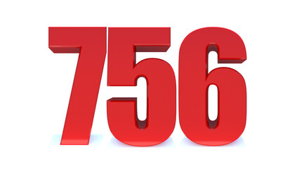 756 number