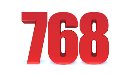 768 number