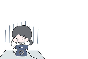 fraud victim trouble with neighbors crimes targeting the elderly illustration