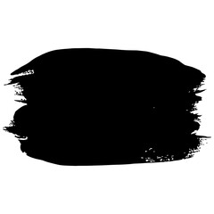 Simple abstract black background. Place for text. Banner, cover, header. Brush stroke. Single design element