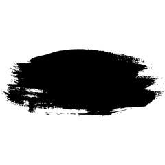 Fototapeta premium Simple abstract black background. Place for text. Banner, cover, header. Brush stroke. Single design element