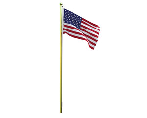 Fototapeta premium America national flag 3d