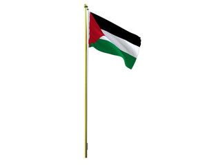 Palestine national flag 3d