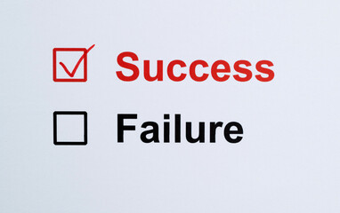 Choose to success or failure