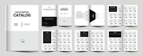 Catalog or catalogue or product catalog template	
