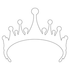 bride crown icon vector © Ida