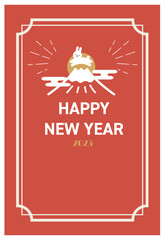 年賀状　2023年　うさぎ年