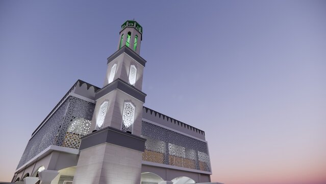 Nurul Mubaraq Galesong mosque renovation design