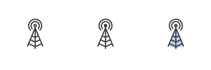 Antenna signal different style icon set