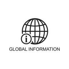 global information icon , business icon