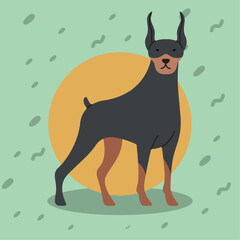 doberman dog mascot