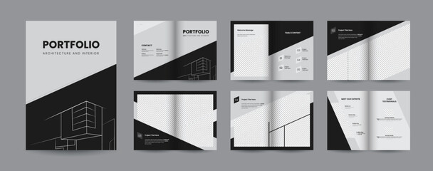 Architecture portfolio or interior portfolio or portfolio design