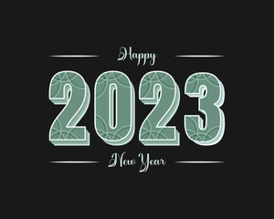 Unique Happy New Year Design 2023