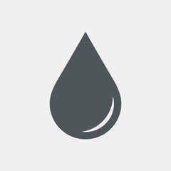 Water drop droplet raindrop icon illustration cut