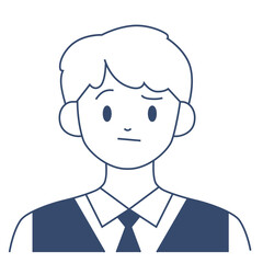 Curious male student character vector illustration in flat color design