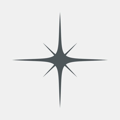 Star north quality vector illustration cut