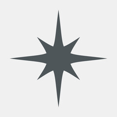 Obraz premium Star north quality vector illustration cut