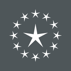 Frame Stars circle quality vector illustration cut