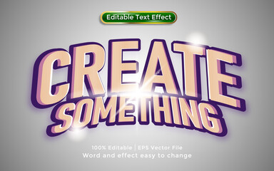 Create text, 3D style text effect