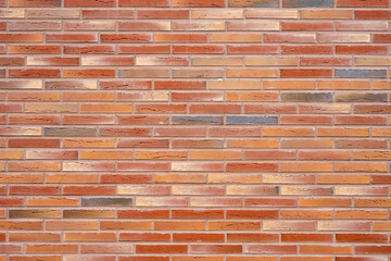 Background from a clean red brick wall
