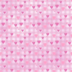 Valentine heart seamless drawings can be used in decorative design fashion clothes Bedding, curtains, tablecloths, cushions, gift wrapping paper