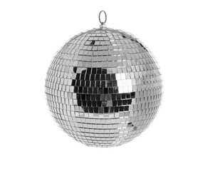 Disco ball on white background