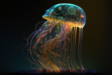 Aluminous jellyfish - Generative AI