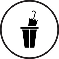 Umbrella Stand Icon Style