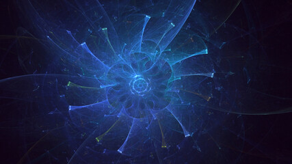 Obraz premium 3D rendering abstract circle light background