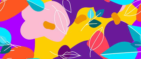 Bold Pattern Tropical Leaf Jungle Modern Motif