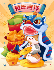 Year of the rabbit illustration