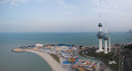 Panorama Kuwait Tower Day Light