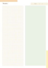 Modern and Simple My Notes Sheet