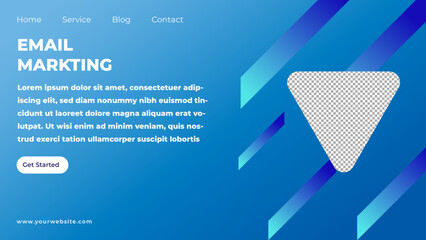 Marketing Landing Page Template. 