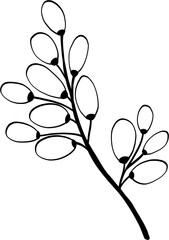 simplicity floral freehand drawing.