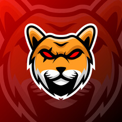 vector graphics illustration of a cat thug in esport logo style. perfect for game team or product logo