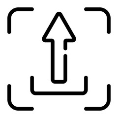 upload line icon