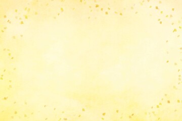 和紙風ぼかし紙吹雪の黄色の年賀状背景