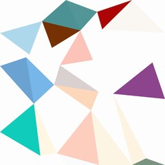 Colorful triangles pattern with a rough texture background. Background texture wall and have copy space for text. Picture for creative wallpaper or design art work.