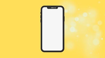 illustration of a mobile phone with background