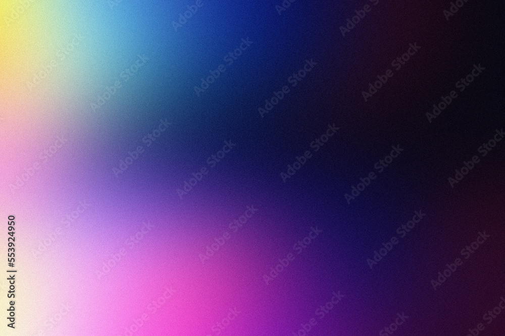 Fototapete abstract pastel holographic blurred grainy gradient background texture. colorful digital grain soft 