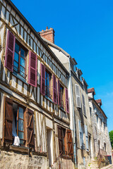 Antique building view in Provins, France