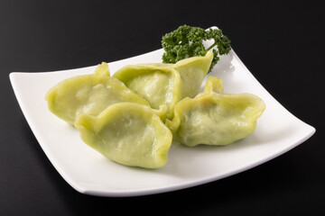 グリーンハーカオ　(海老蒸し餃子)