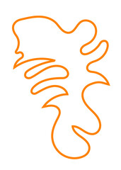 Abstracts Shape Orange Lines Transparent 