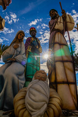 Obraz na płótnie Canvas Spain's largest nativity scene in Alicante during the day