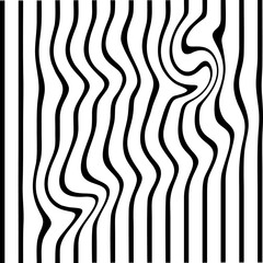 black and white curve wavey stripe design background geometric ornament