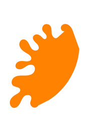 Obraz premium Orange Blob Abstracts Shapes Transparent 