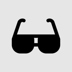 Sunglasses icon in solid style about travel, use for website mobile app presentation